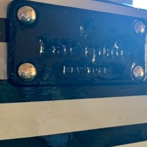 KATE SPADE PATEN LEATHER STRIPPED BAG